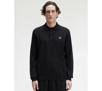 Fred Perry Mens Classic Knitted Shirt Ls - Black 220 - Black 220 - M