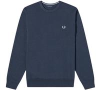 Fred Perry Mens Classic V-Neck Shaded Navy Blue Jumper Wool - Size Small