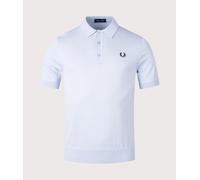 Fred Perry Mens Cotton Polo Shirt - Colour: 146 Light Smoke - Size: Large