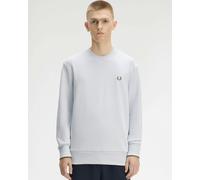 Fred Perry Mens Crew Neck Sweatshirt - Dusky Blue/Ecru/Laurel Wreath Green 80B - Dusky Blue/Ecru/Laurel Wreath Green 80B - XL
