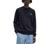 Fred Perry Mens Crew Neck Sweatshirt in Black Cotton - Size Medium