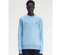 Fred Perry Mens Crew Neck Sweatshirt - Colour: Z55 Track Blue/Burnt Red/Sport Green - Size: XL