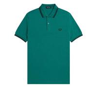 Fred Perry Mens Double Tipped Collar Polo Shirt / S Mint Green/Black SY1032