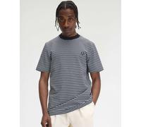 Fine Stripe T Shirt Navy, XXL