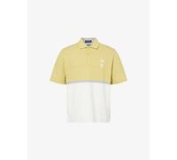 Fred Perry Mens Fred Perry x Craig Green Logo-Embroidered Cotton Polo T-Shirt Uniform Off-White L