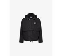 Fred Perry Mens Fred Perry x Craig Green Utility Hooded Cotton Jacket Black M