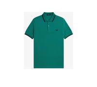 Fred Perry Mens GBFred regular fit polo met logo groen - Green Cotton - Size Small