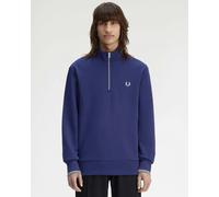 Fred Perry Mens Half Zip Sweatshirt - French Navy/Champion's Gold/Stockport Blue 48A - French Navy/Champion's Gold/Stockport Blue 48A - M