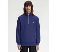 Fred Perry Mens Half Zip Sweatshirt - French Navy/Champion's Gold/Stockport Blue 48A - French Navy/Champion's Gold/Stockport Blue 48A - XL