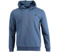 Fred Perry Mens Heavy Weight Hooded Sweatshirt Midnight Blue Hoodie Cotton - Size 2XL
