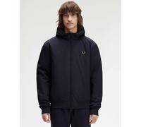 Fred Perry Mens Hooded Brentham Jacket - Navy 248 - Navy 248 - XL