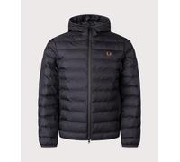 Fred Perry Mens Hooded Insulated Jacket - Colour: 184 Black - Size: Small
