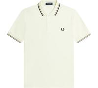 Fred Perry Mens M3600 Twin Tipped Polo Shirt Ecru Cotton - Size 3XL