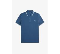 Fred Perry Mens Men’s Twin Tipped Polo Shirt in Midnight Blue Cotton - Size Medium