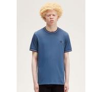 Fred Perry Mens Midnight Blue Ultraviolet Twin Tipped T-Shirt