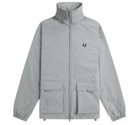 Fred Perry Mens Patch Pocket Zip Closure Grey Jacket Polyamide - Size 2XL