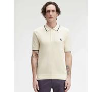 Fred Perry Mens Pique Stitch Knitted Polo Shirt - Silky Peach R33 - Silky Peach R33 - L