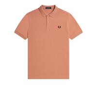 Fred Perry Mens Plain Light Rust Polo Shirt - Pink Cotton - Size Small