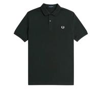 Fred Perry Mens Plain Night Green Short Sleeved Polo Shirt - Dark Green Cotton - Size Small
