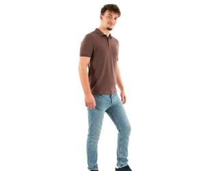 Fred Perry Mens Plain Polo Shirt M6000 100% Cotton in Brick Brown Size Large