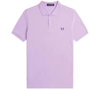 Fred Perry Mens Plain Polo Shirt M6000 100% Cotton in Ultra Violet & Navy Blue Size L - Large