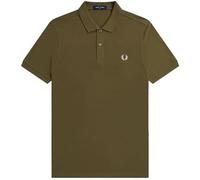 Fred Perry Mens Plain Polo Shirt M6000 100% Cotton in Uniform Green Size S - Small
