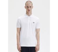 Fred Perry Mens Plain M6000 Polo Shirt - Colour: 100 White - Size: Medium