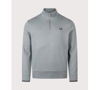 Fred Perry Mens Quarter Zip Sweatshirt - Colour: Z56 Stockport Blue/Navy - Size: XXL
