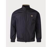 Fred Perry Mens Regular Fit Brentham Jacket - Colour: 350 Black - Size: Medium