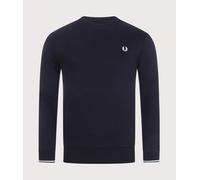 Fred Perry Mens Crew Neck Sweatshirt in Navy - Size Medium