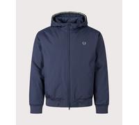 Fred Perry Mens Regular Fit Hooded Brentham Jacket - Colour: 738 Dark Airforce - Size: Medium