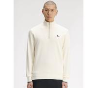 Fred Perry Mens Regular Fit Long Sleeve Logo Detail Sweatshirt in White Cotton - Size Large