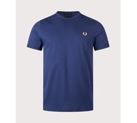 Fred Perry Mens Regular Fit Ringer T-Shirt - Colour: 215 French Navy - Size: Medium