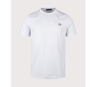 Fred Perry Mens Regular Fit Ringer T-Shirt - Colour: 28A Dusky Blue - Size: Small