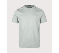 Fred Perry Mens Regular Fit Ringer T-Shirt - Colour: 62C Silver Blue - Size: XXL