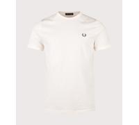 Fred Perry Mens Regular Fit Ringer T-Shirt - Colour: 91B Ecru - Size: XXL