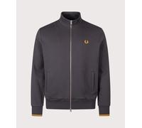 Fred Perry Mens Regular Fit Track Top - Colour: 61C Anchor Grey - Size: Large