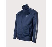 Fred Perry Mens Tramline Tape Track Jacket - Colour: X86 Tennis Blue - Size: Medium