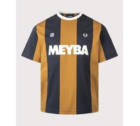 Fred Perry Mens Relaxed Fit Meyba Cut And Sew T-Shirt - Colour: 644 Dark Caramel - Size: Medium