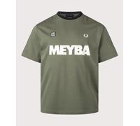 Fred Perry Mens Relaxed Fit Meyba Ringer T-Shirt - Colour: X21 Laurel Wreath Green - Size: Medium