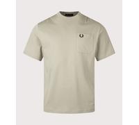 Fred Perry Mens Pocket Detail T-Shirt - Seagrass M37 - Seagrass M37 - L