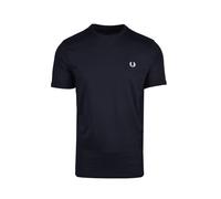 Fred Perry Mens Ringer T-Shirt in Navy Cotton - Size X-Large