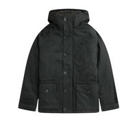 Fred Perry Mens Short Snorkel Night Green Parka Jacket - Dark Green Cotton - Size 2XL