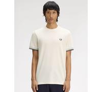 Fred Perry Mens T-Shirt in Ivory Cotton - Size Medium