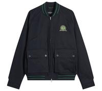 Fred Perry Men's Tennis Badge Bomber Jacket Navy
