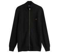 Fred Perry Men's Textured Zip Through Cardigan Black