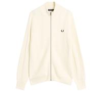 Fred Perry Men's Textured Zip Through Cardigan Ecru