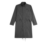 Fred Perry Mens Thin Straight Hem Parka - Gunmetal - XL - Gunmetal - 100% Recycled Polyamide