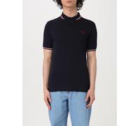 Fred Perry Mens Tipped Polo Shirt Classic Short Sleeve - Navy Cotton - Size X-Large