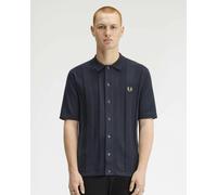 Fred Perry Mens Tonal Vertical Stripe Polo Shirt - Navy 608 - Navy 608 - XL